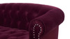 La Rosa Victorian Chesterfield Tufted Sofa, Burgundy