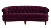 La Rosa Victorian Chesterfield Tufted Sofa, Burgundy