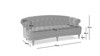 La Rosa Victorian Chesterfield Tufted Sofa, Burgundy