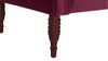 Samuel Tufted Chaise Lounge, Right Arm Facing, Burgundy
