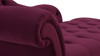 Samuel Tufted Chaise Lounge, Right Arm Facing, Burgundy
