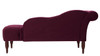 Samuel Tufted Chaise Lounge, Right Arm Facing, Burgundy