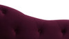 Samuel Tufted Chaise Lounge, Right Arm Facing, Burgundy