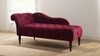 Samuel Tufted Chaise Lounge, Right Arm Facing, Burgundy