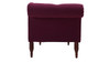 Samuel Tufted Chaise Lounge, Right Arm Facing, Burgundy