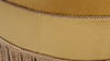 Yolanda Upholstered Round Accent Ottoman, Gold