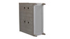 Dauphin Handpainted Entryway Storage Cabinet, Grey Cashmere