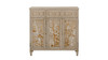 Dauphin Handpainted Entryway Storage Cabinet, Grey Cashmere