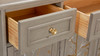 Dauphin Handpainted Entryway Storage Cabinet, Grey Cashmere