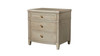Dauphin Gold Accent End Table, Grey Cashmere