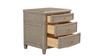 Dauphin Gold Accent End Table, Grey Cashmere