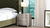 Dauphin Gold Accent End Table, Grey Cashmere