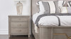 Dauphin Gold Accent End Table, Grey Cashmere