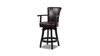 Williams 27” Swivel Counter Height Bar Stool, Vintage Brown