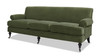 Alana Lawson Three-Cushion Tight Back Sofa, Olive Green