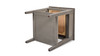 Dauphin Storage Shelf Side Table, Grey Cashmere
