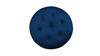Yolanda Upholstered Round Accent Ottoman, Navy Blue