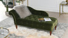 Samuel Tufted Chaise Lounge, Right Arm Facing, Olive Green