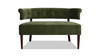 Jared Tufted Bench Settee, Olive Green