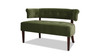 Jared Tufted Bench Settee, Olive Green