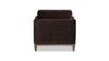 Knox 36" Modern Farmhouse Arm Chair, Deep Brown