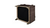 Knox 36" Modern Farmhouse Arm Chair, Deep Brown