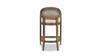 Americana Mid-Century Modern 26" Cane Back Counter Stool, Taupe Beige