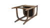 Americana Mid-Century Modern 26" Cane Back Counter Stool, Taupe Beige