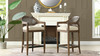 Americana Mid-Century Modern 26" Cane Back Counter Stool, Taupe Beige