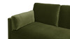 Knox 84" Modern Farmhouse Sofa, Olive Green