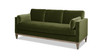 Knox 84" Modern Farmhouse Sofa, Olive Green