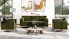 Knox 84" Modern Farmhouse Sofa, Olive Green