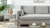 Knox 84" Modern Farmhouse Sofa, Opal Grey