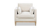 Knox 36" Modern Farmhouse Arm Chair, French Beige