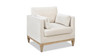 Knox 36" Modern Farmhouse Arm Chair, French Beige