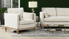 Knox 36" Modern Farmhouse Arm Chair, French Beige