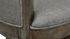 Henry 27” Armless Swivel Counter Height Bar Stool, Heathered Grey