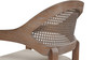 Americana Mid-Century Modern Cane Back Dining Chair, Taupe Beige