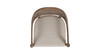 Americana Mid-Century Modern Cane Back Dining Chair, Taupe Beige