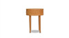 Cabana 18" Round Cane Rattan Storage Side Table, Natural Brown