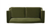 Elaine 77" Camel Back Small Space Sofa, Olive Green
