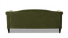 Elaine 77" Camel Back Small Space Sofa, Olive Green
