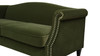 Elaine 77" Camel Back Small Space Sofa, Olive Green