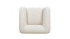 Alpine 44" Sherpa Arm Chair, Ivory White Bouclé