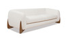 Alpine 90.5" Sherpa Sofa, Ivory White Bouclé