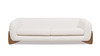 Alpine 90.5" Sherpa Sofa, Ivory White Bouclé