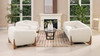 Alpine 90.5" Sherpa Sofa, Ivory White Bouclé