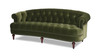 La Rosa Victorian Chesterfield Tufted Sofa, Olive Green