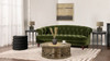 La Rosa Victorian Chesterfield Tufted Sofa, Olive Green