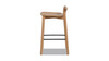 Sven 26.5" Modern Minimalist Low Back Wood Counter Stool, Natural Blonde